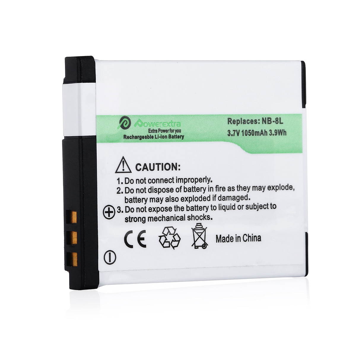 Powerextra 2 Pack Replacement Canon NB-8L Battery and charger for Canon PowerShot A2200 IS, A3000 IS, A3100 IS, A3200 IS, A3300 IS Digital Camera Battery (Free Car Charger Available)