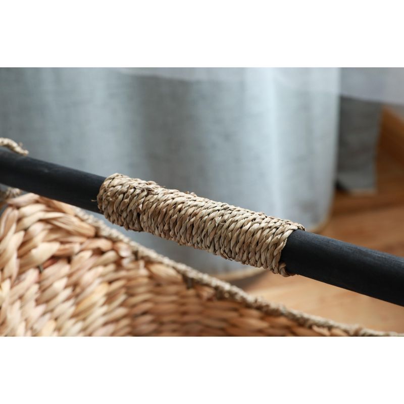 Vintiquewise Rustic Toilet Paper Holder - Magazine Basket