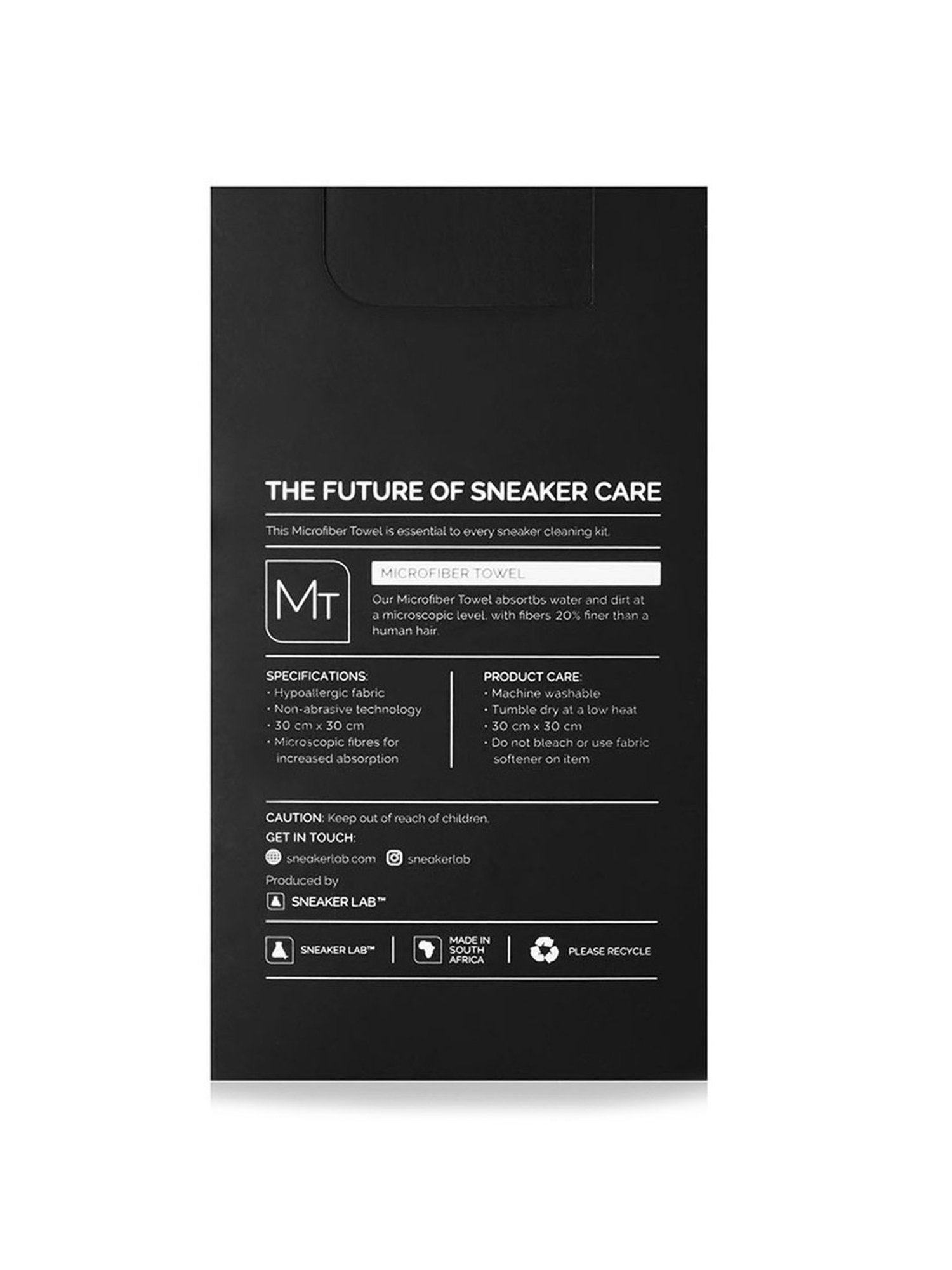 Sneaker Lab Shoe Cleaning Microfibre Towel