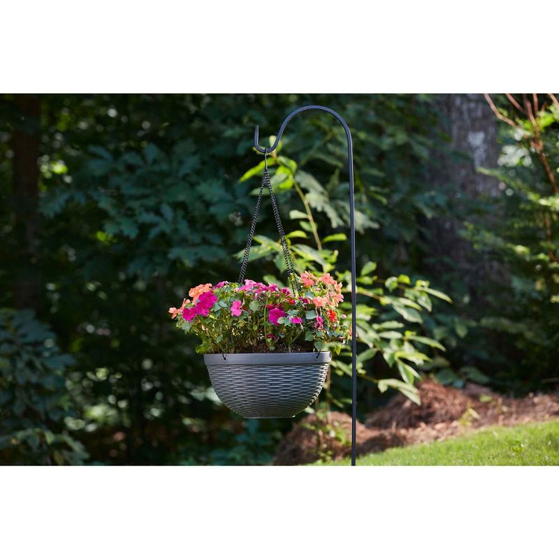 Sullivans Set of 2 Hanging Planters 26"H & 23"H Silver