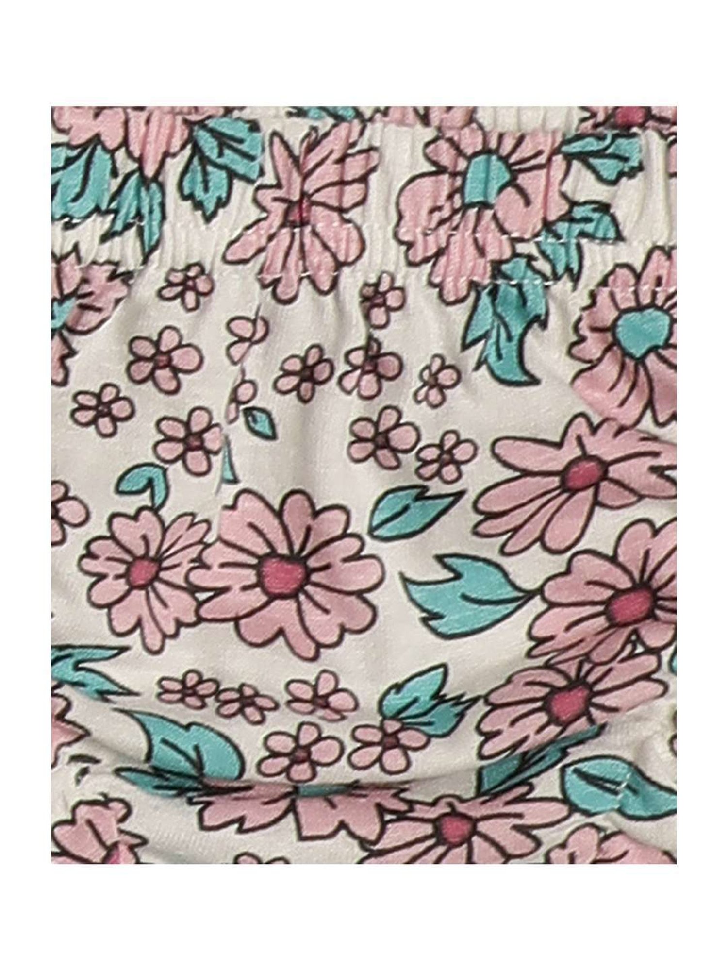 MiArcus Kids Multicolor Cotton Floral Print Dress with Bloomer