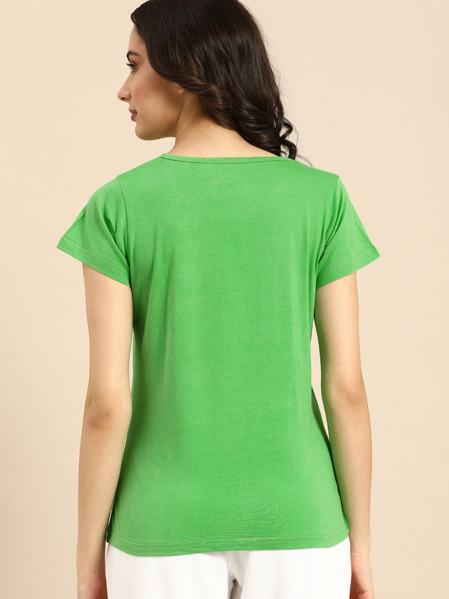 Clt.s Green Printed T-Shirt