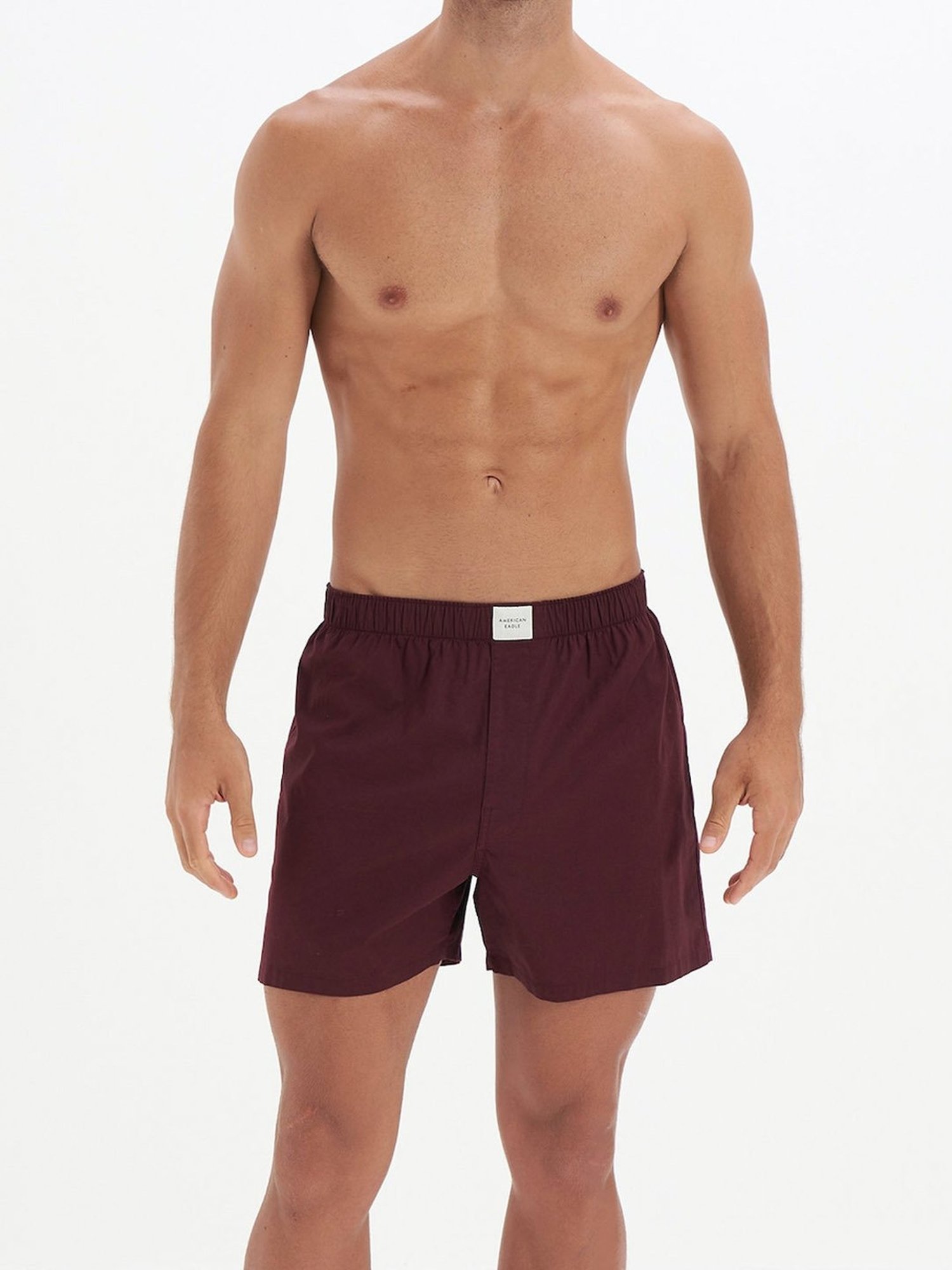 American Eagle Maroon Cotton Regular Fit Boxers