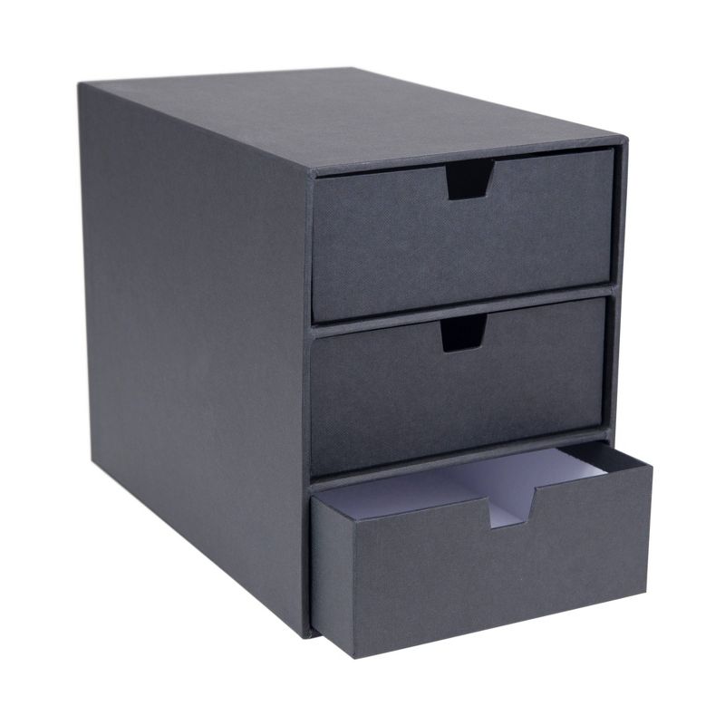 Ingrid 3-Drawer Supply Chest Dark Gray - Bigso Box of Sweden