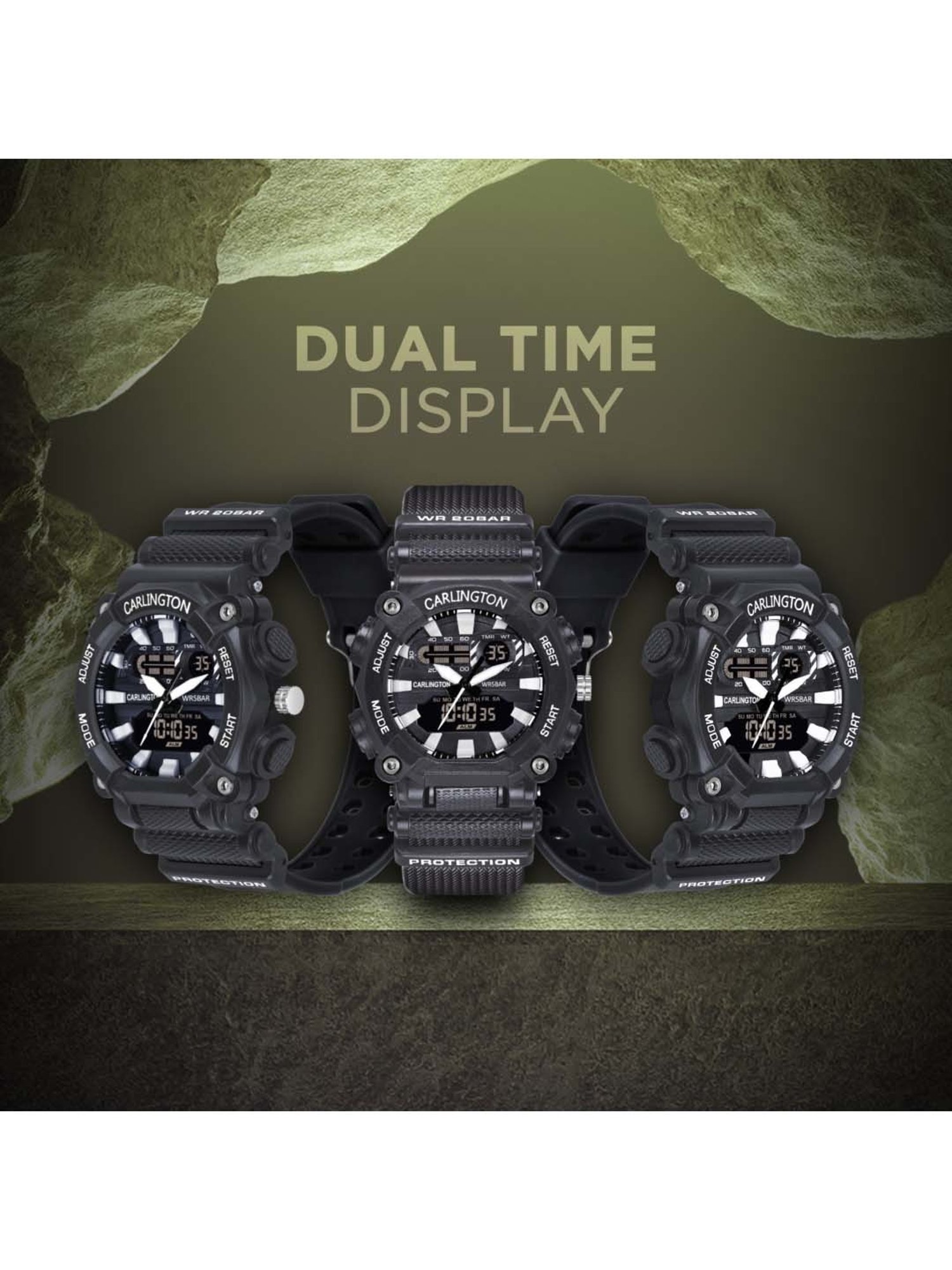 CARLINGTON Endurance 3311 Analog-Digital Watch for Men