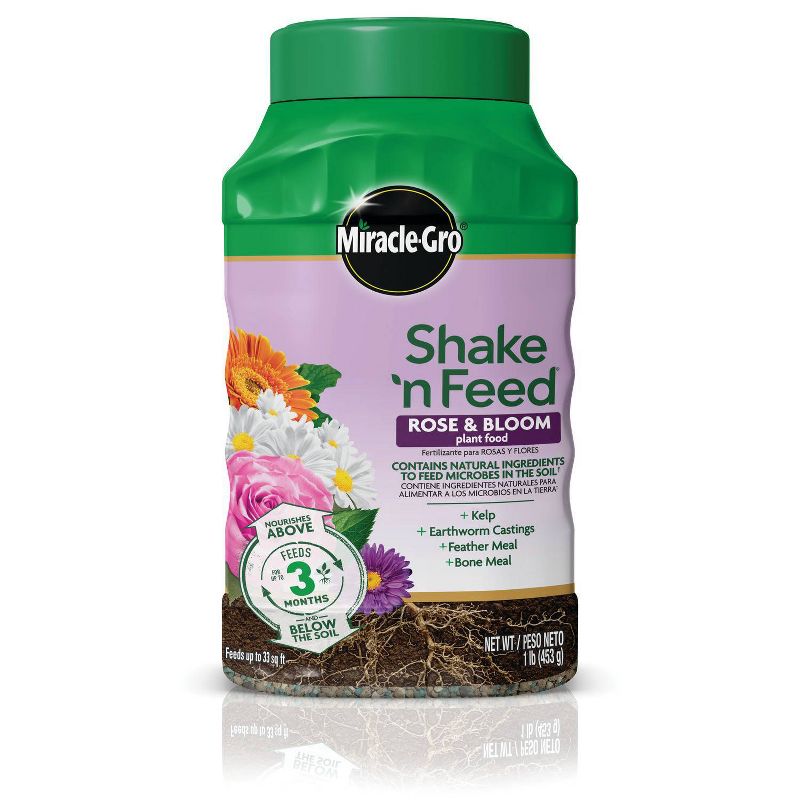Miracle-Gro Shake 'n Feed Rose & Bloom Fertilizer - 1lb
