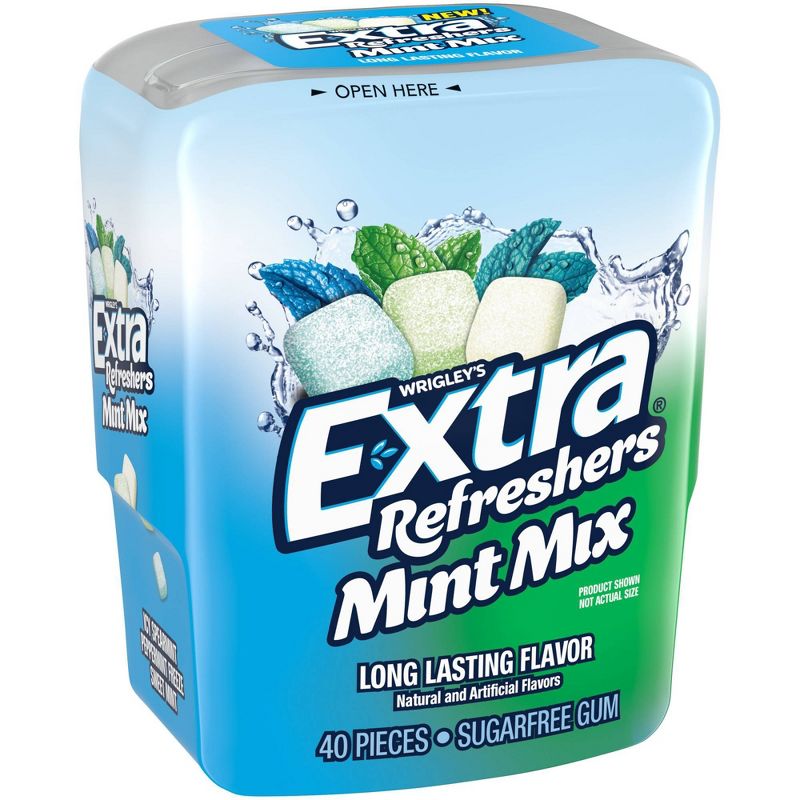 Extra Refreshers Mint Mix Gum 40-Piece Bottle