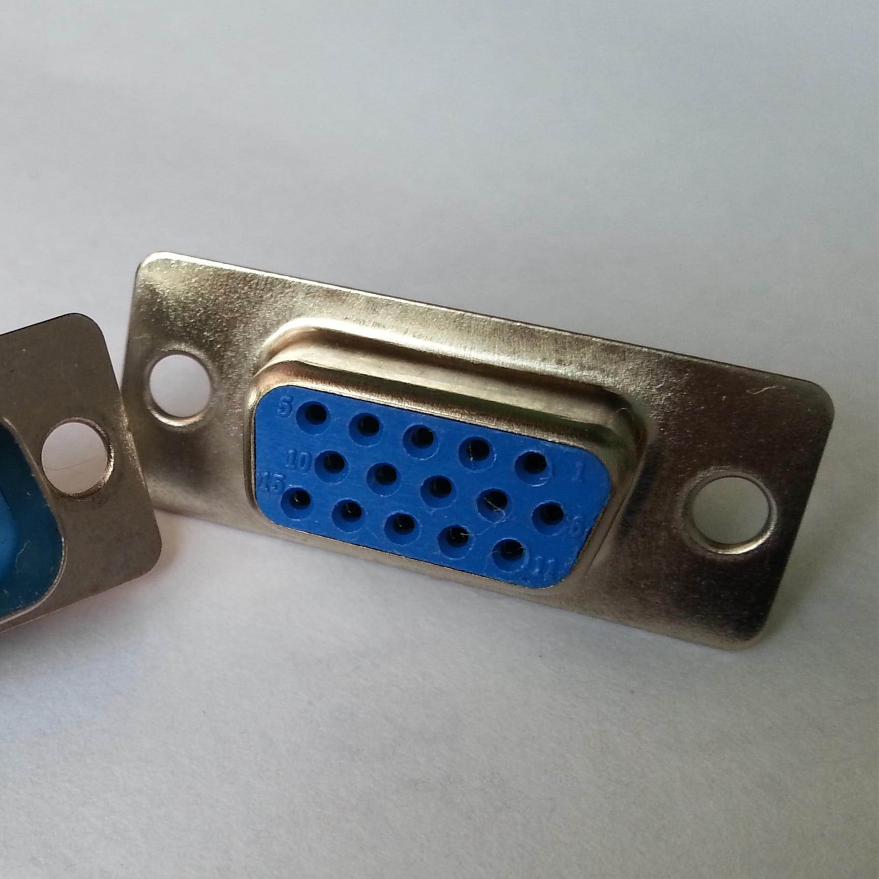 10pcs/lot DB15 3Rows Parallel VGA Port HDB15 15 Pin D Sub Female Solder Connector