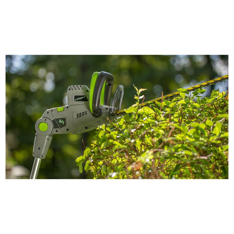 4 In 1 Multi Tool - 120 Volts And 468 Watts Chain Saw, Hedge Trimmer, Pole Saw And Pole Hedge Trimmer - Gray - Earthwise