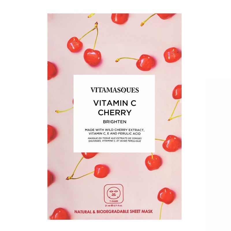 Vitamasques Vitamin C Cherry Sheet Mask - 0.71 fl oz