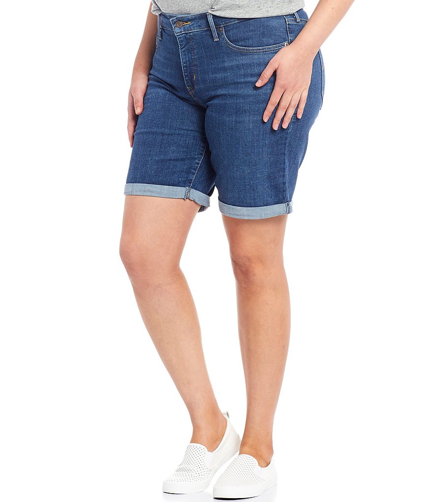 Vince Camuto Plus Size Tencel Drawstring Shorts
