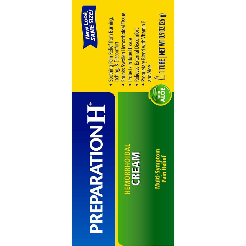 Preparation H Multi-Symptom Relief Hemorrhoidal Cream with Aloe - 0.9oz