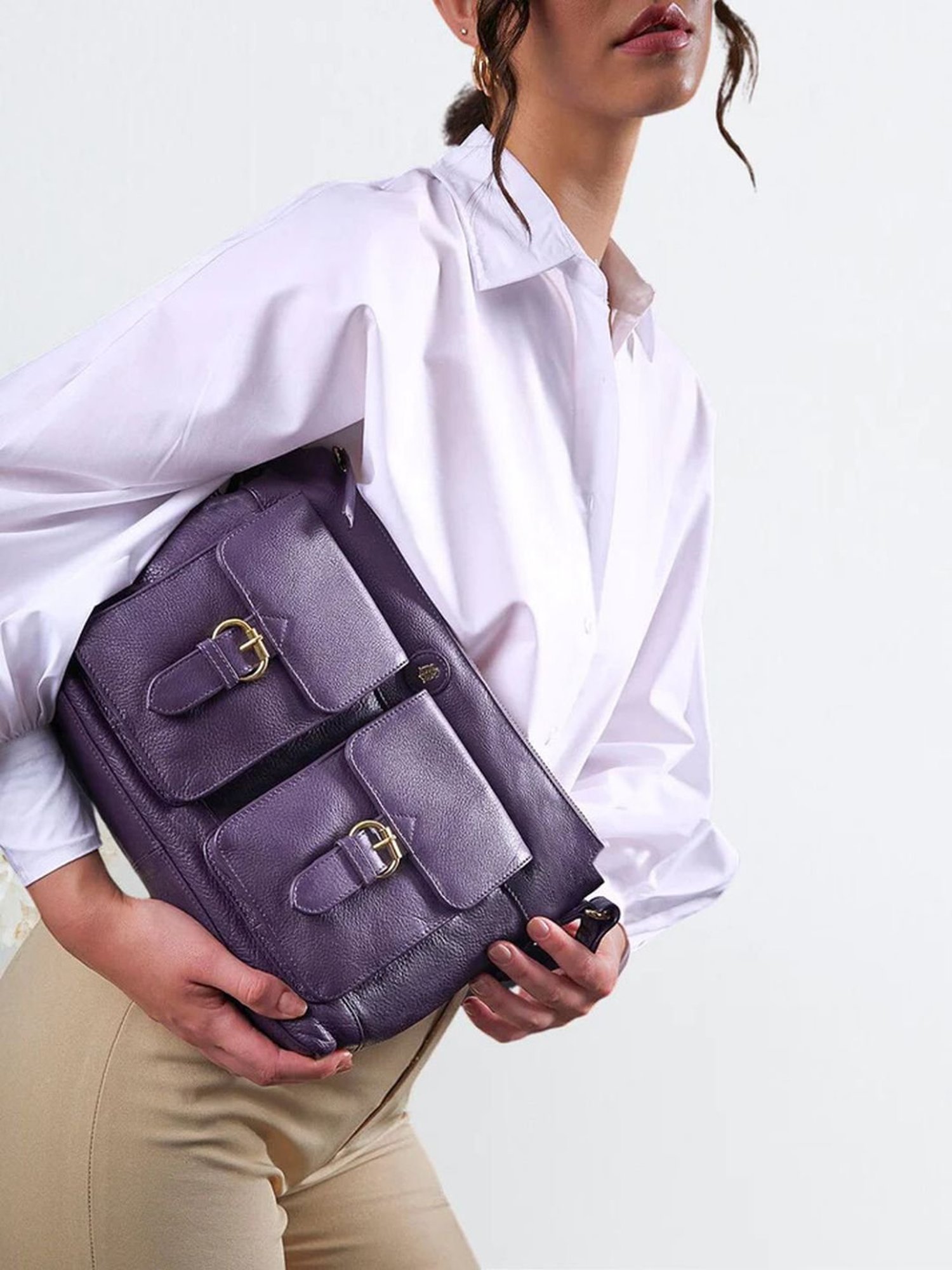 Tortoise Go Everywhere Jayna Wine Solid Medium Cross Body Bag