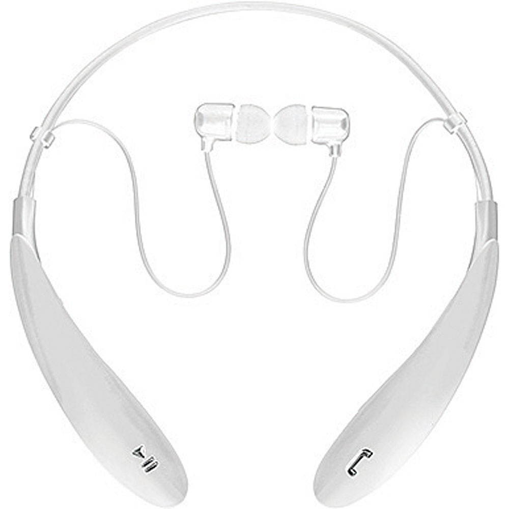 BT Wireless Hdphones w Mic Wht