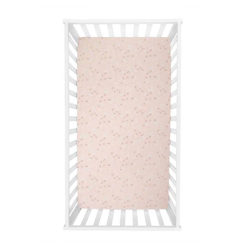 Sammy & Lou Cottontail Floral Microfiber Crib Sheet - 2pk