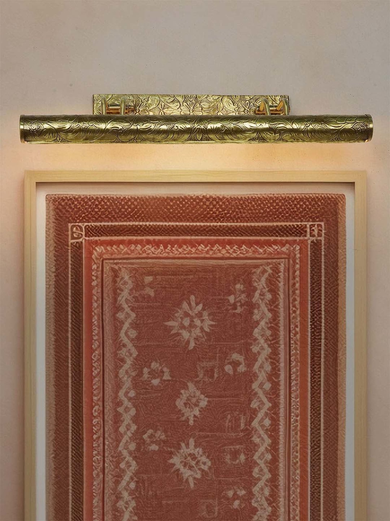 Fos Lighting Embrace Indian Artisanship 4-Light Chitai Picture Light for Large Paintings