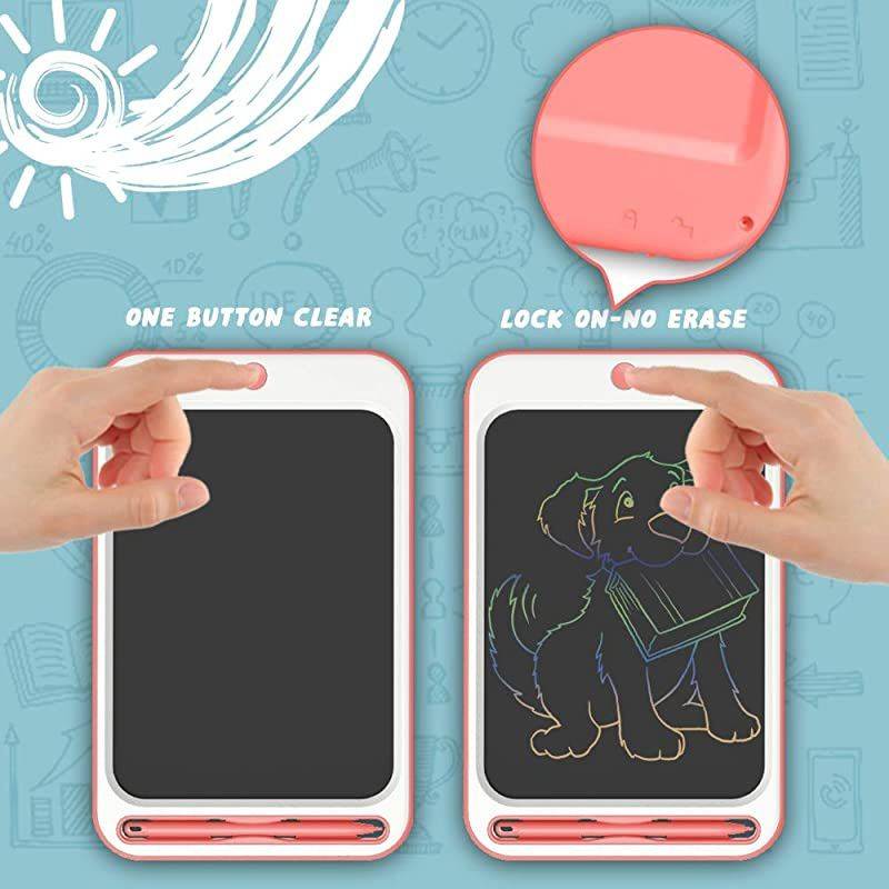 LCD Writing Tablet  10 Inches Colorful Electronic Writing & Drawing Doodle Board with Memory Lock Digital Writing Pad for Age3+