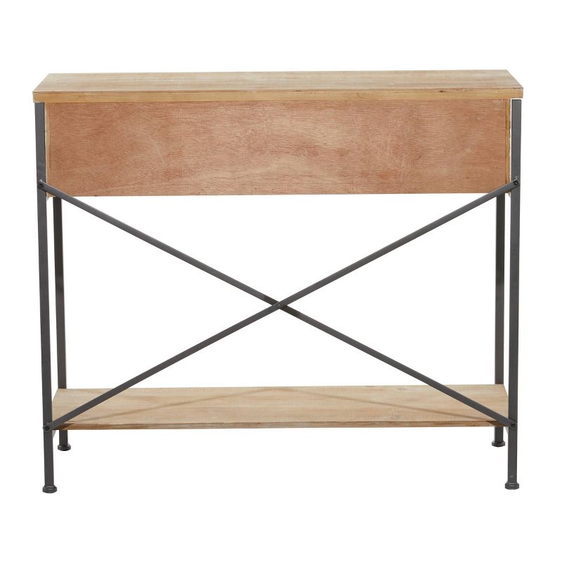 Contemporary Wood Console Table Red - Olivia & May