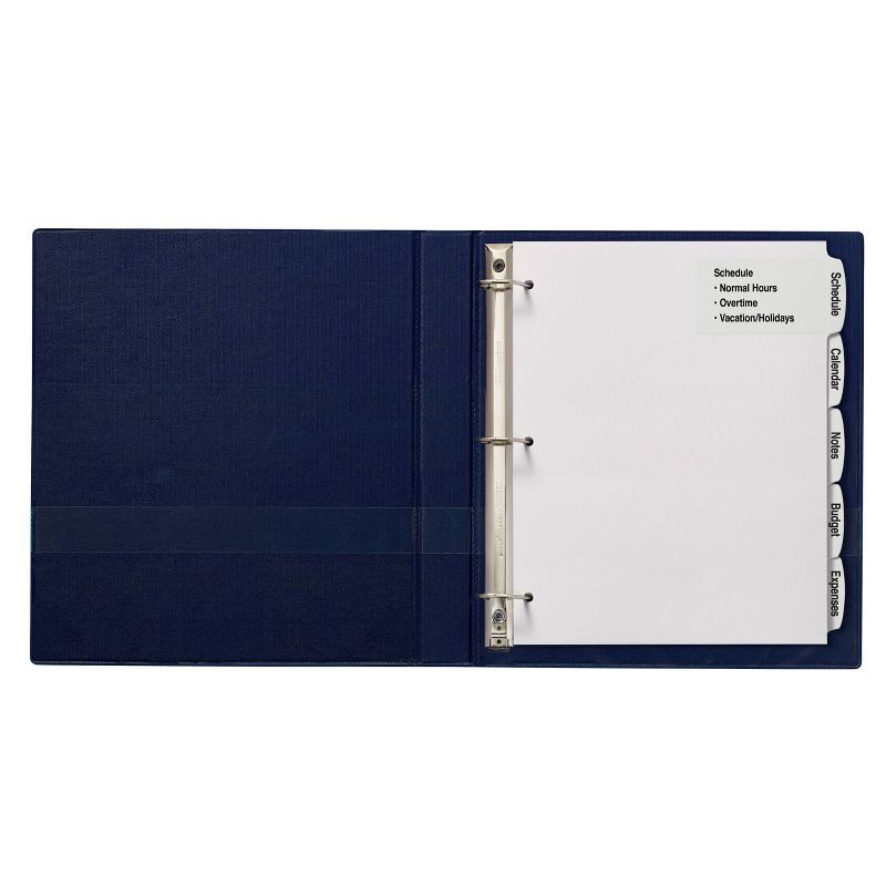 Avery 5ct Printable White Label Big Tab Divider Set