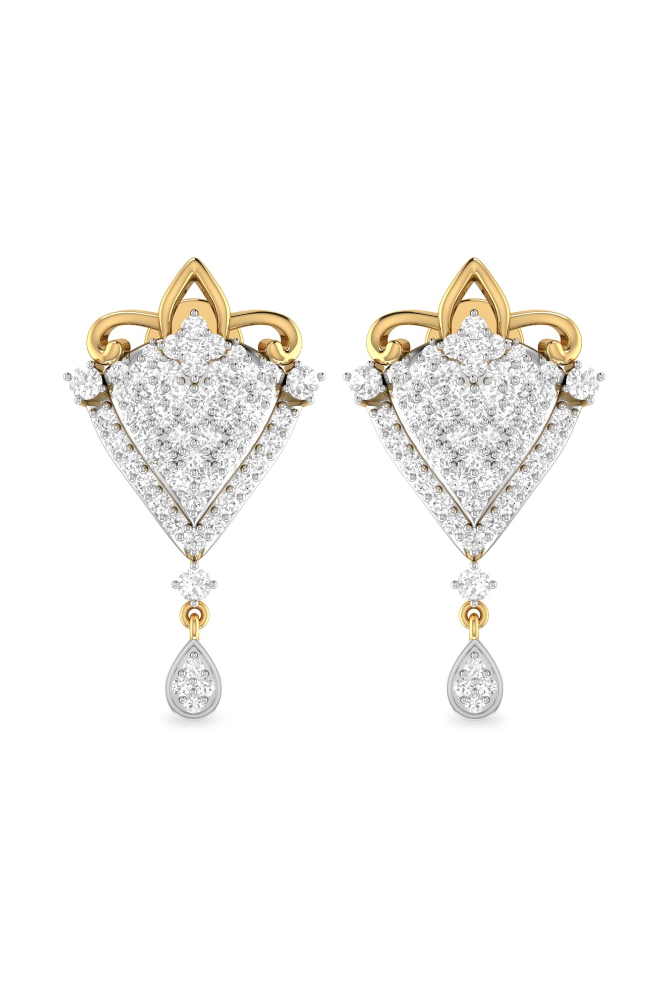 CKC Opulent Multi-Tiered Gold Jhumka Eardrops