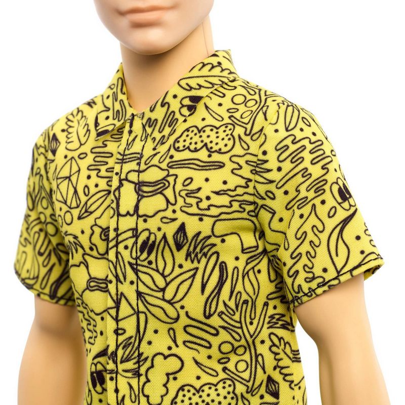 Barbie Fashionistas Ken Doll - Blue Tropical-Print Shirt