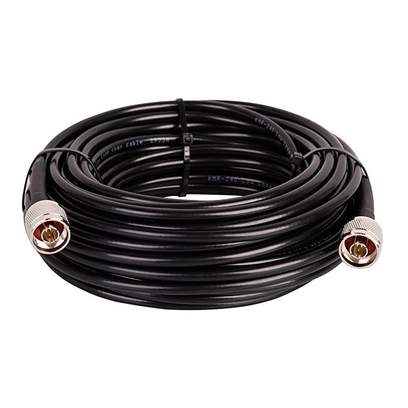 KMR240 Coax Extension Cable N Male to N Male Connector Pure Copper Low Loss Coaxial Cables for 3G4G5GLTEGPSWiFiRFHamRadio to Antenna or Phone Signal Booster Use 50 OhmNot for TV