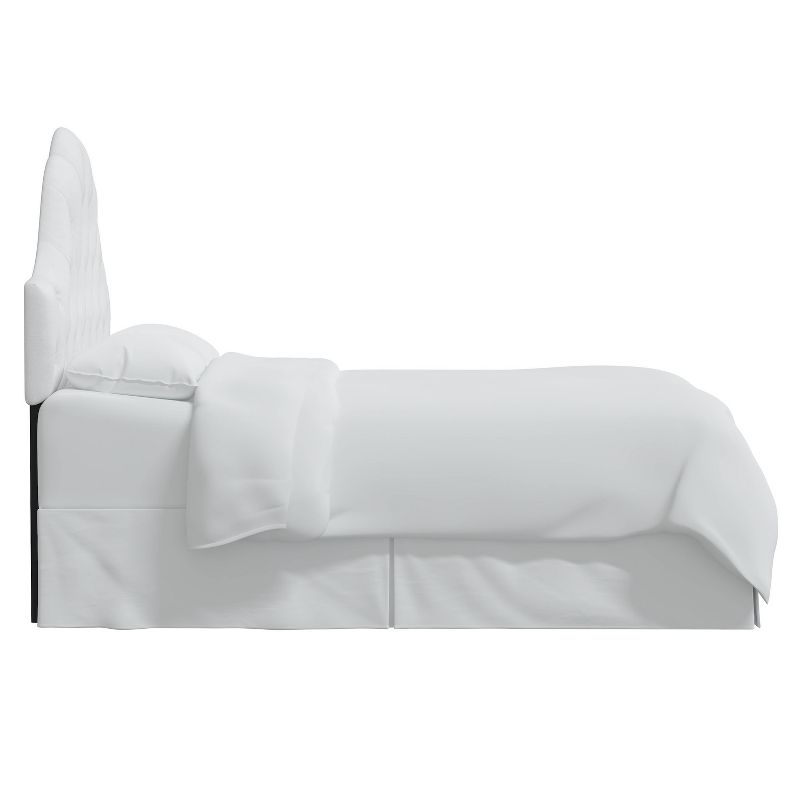 Twin Kids' Carly Tufted Headboard White - Skyline Furniture
