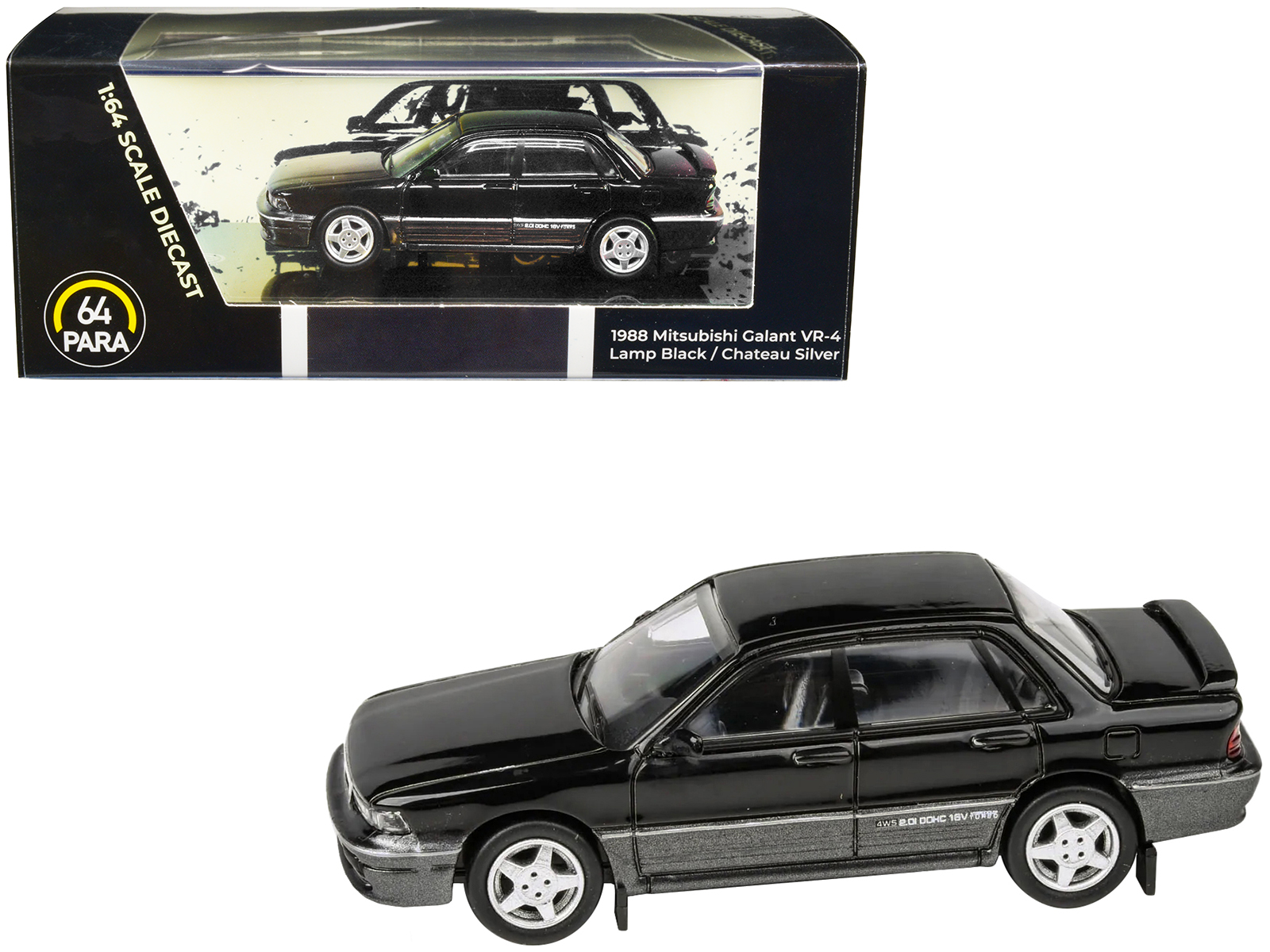 Mitsubishi Lancer GSR Evolution III RHD (Right Hand Drive) Black "Global64" Series 1/64 Diecast Model by Tarmac Works