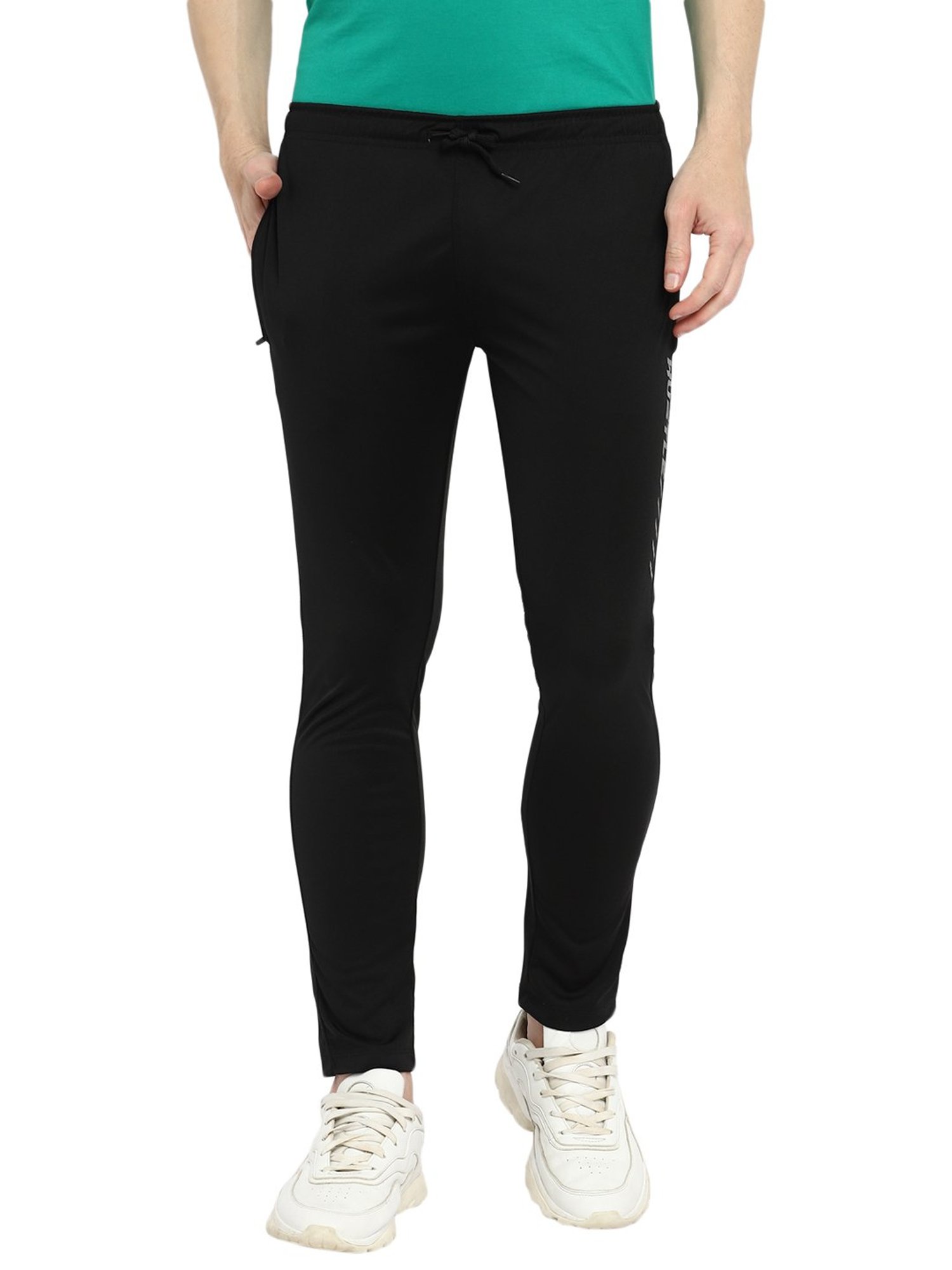 Yuuki Black Regular Fit Trackpants