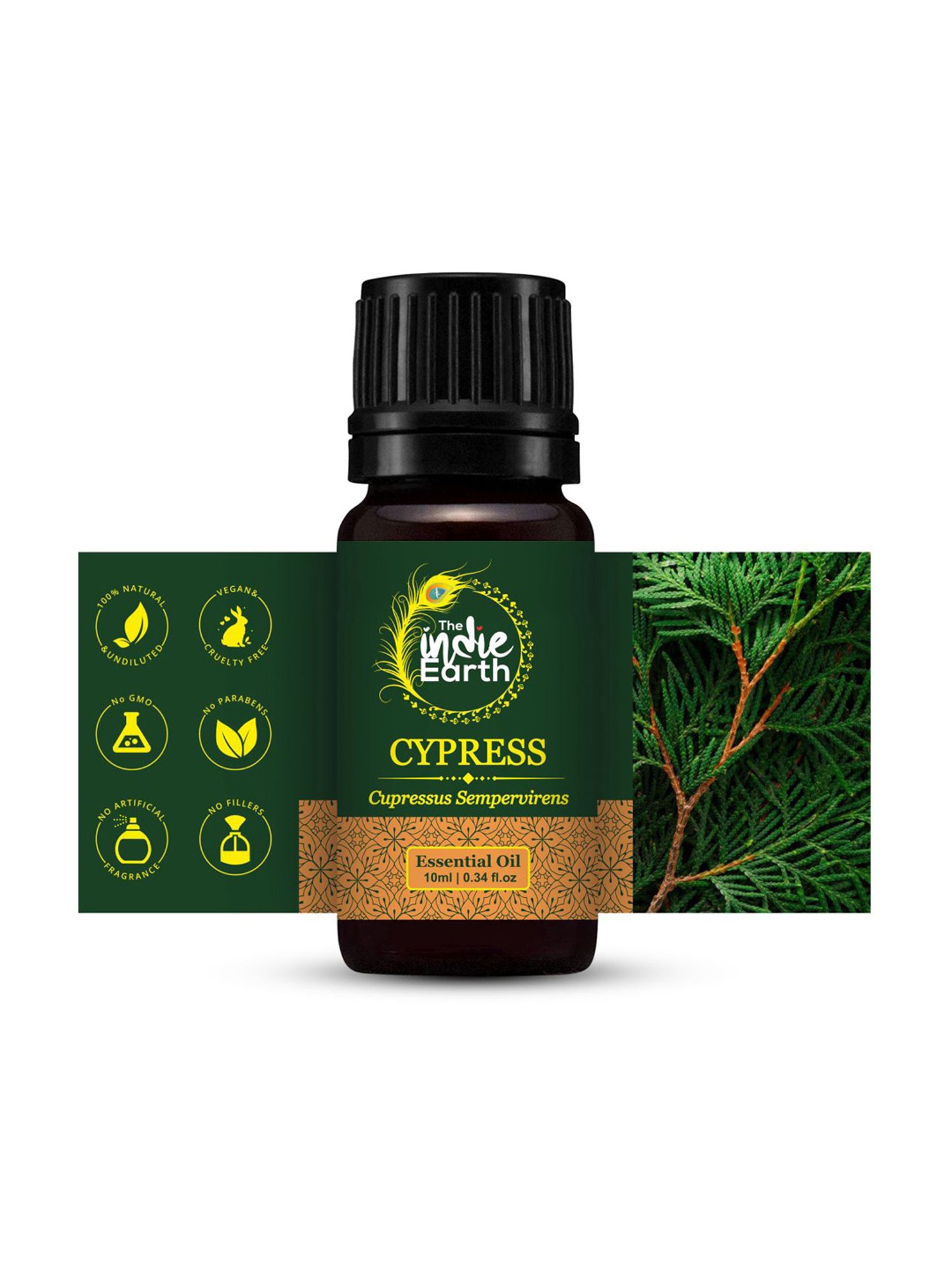 The Indie Earth Cypress Essential Oil - 10 ml