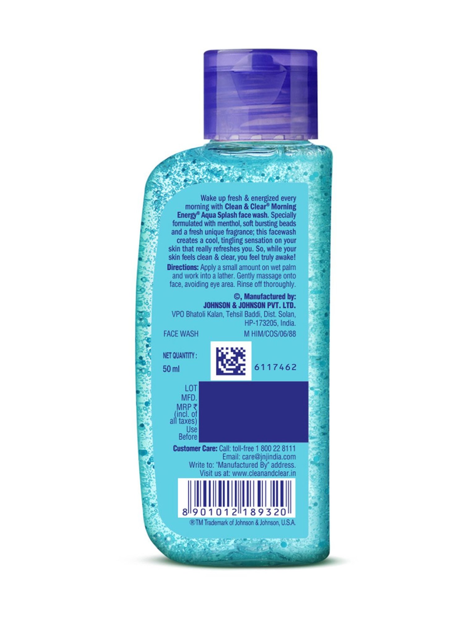Clean & Clear Morning Energy Aqua Splash Face Wash - 50 ml