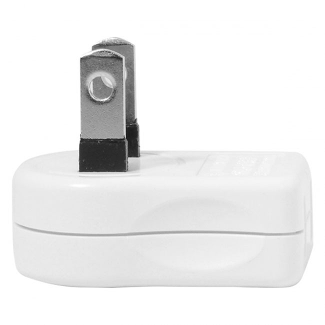 Jimier NEMA 1-15P USA Outlet Saver Power Extension Adapter 2-prong 2 Outlets 90 Degree Up Down Angled PW-014-UP