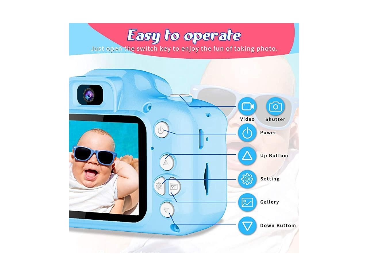 Kids Selfie Camera HD Digital Video Cameras for Toddler Kids Selfie Camera Children Small Cameras Christmas Birthday Gifts for Kids Portable