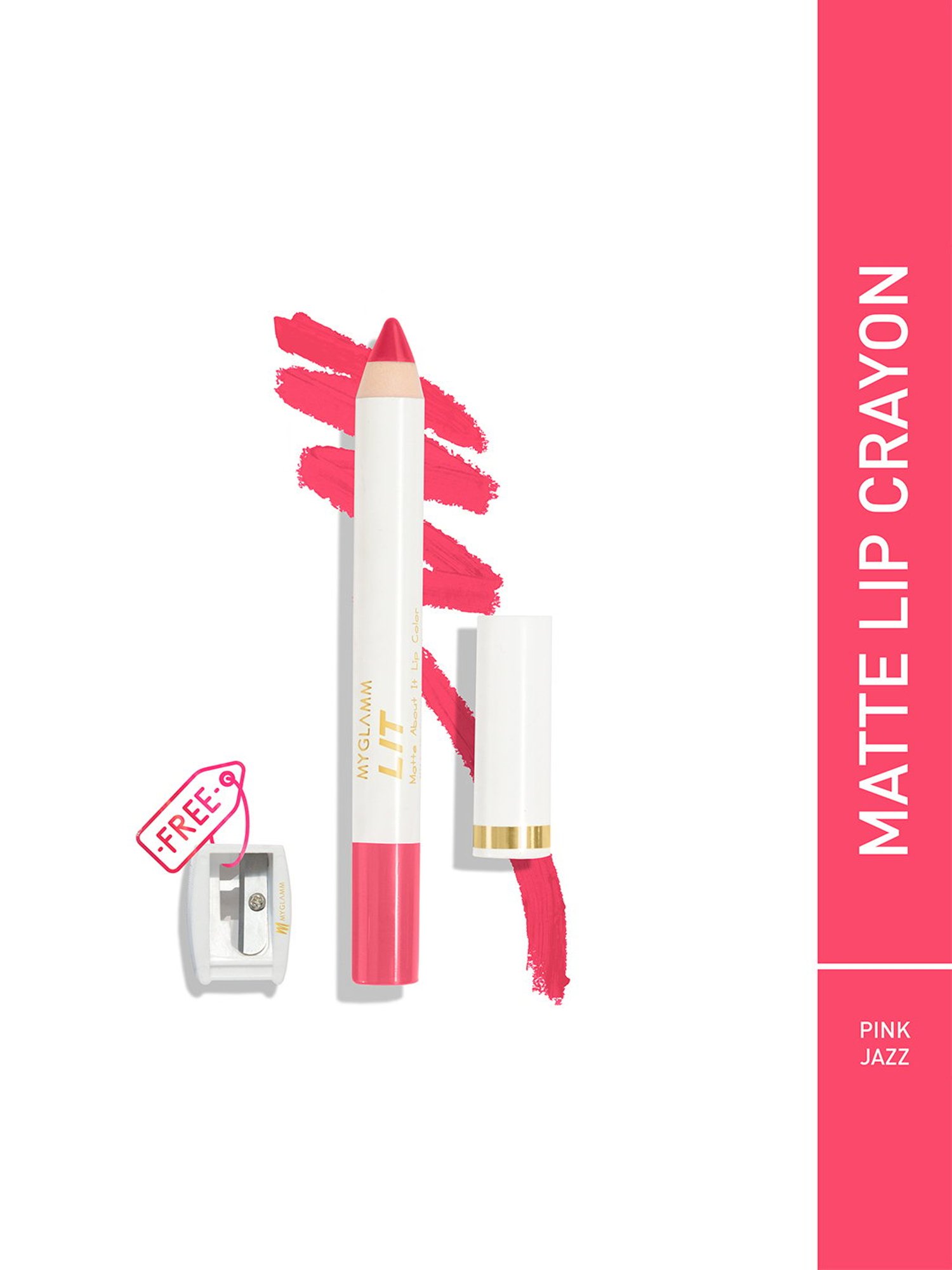 MyGlamm LIT Matte About It Lip Color Pink Jazz - 2.8 gm