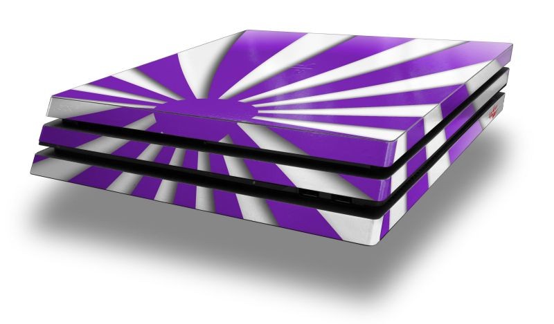 Rising Sun Japanese Flag Purple PS4 Pro Skin fits Sony Playstation 4 Console