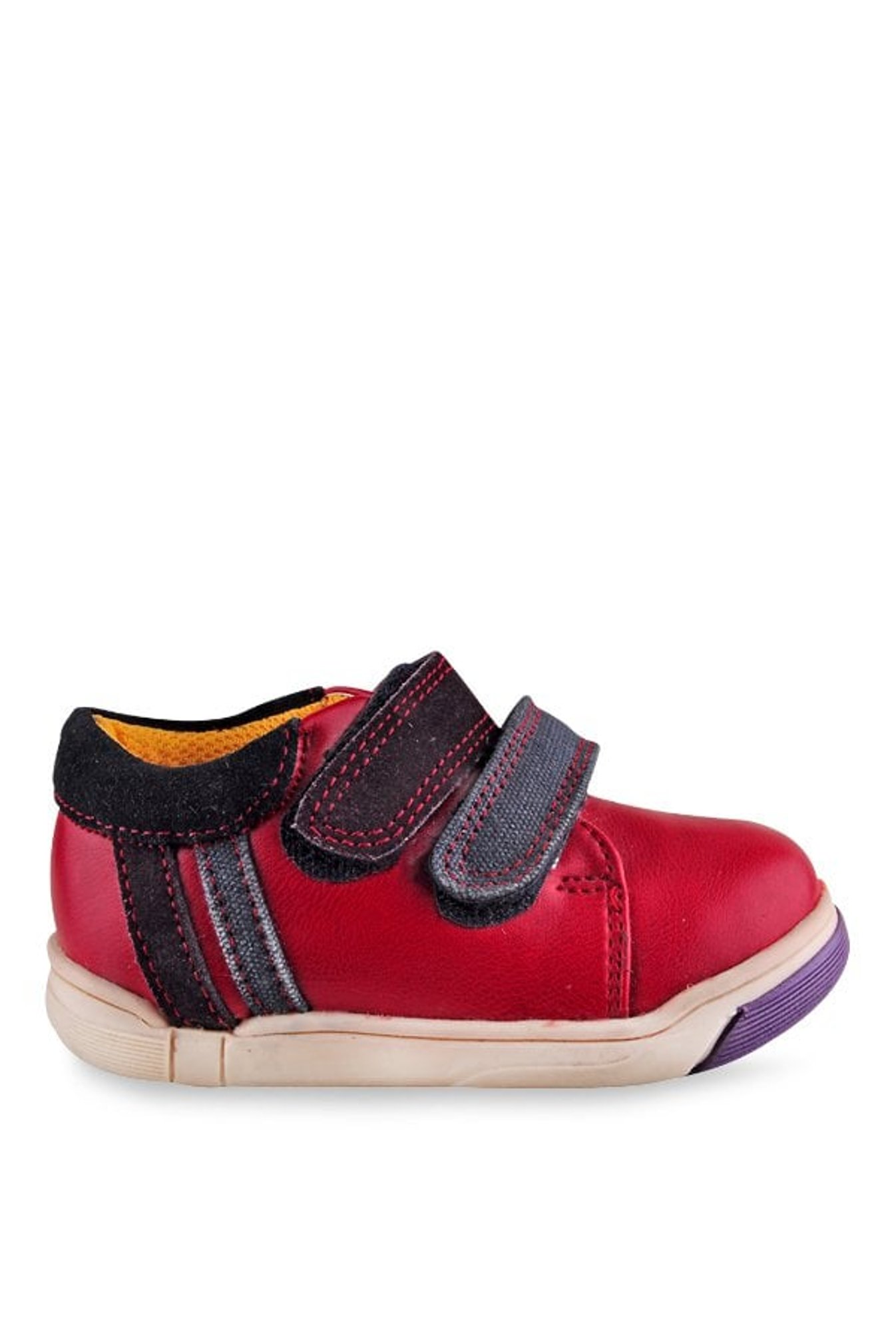 Beanz Kids Master First Walker Red & Navy Velcro Shoes