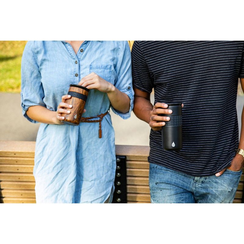 Elemental 16oz Matte Double Walled Stainless Steel Coffee Tumbler with Ceramic Lid