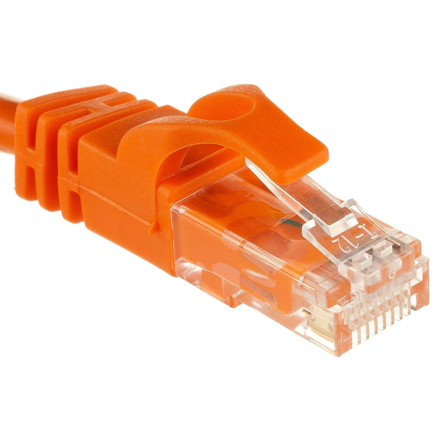 7 Ft (7ft) Cat6 Ethernet Network Patch Cable RJ45 (10 Pack) Orange