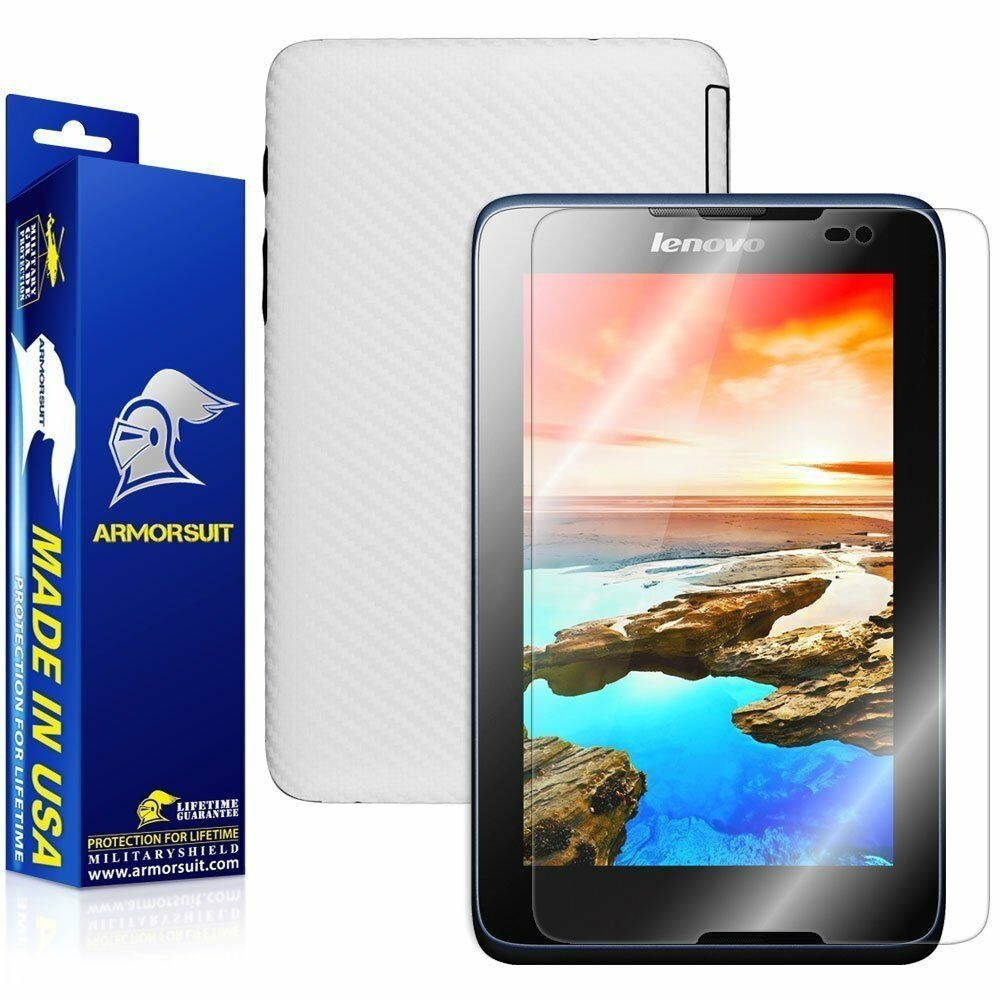 ArmorSuit MilitaryShield Lenovo A7-40 A3500-FL Screen Protector + White Carbon