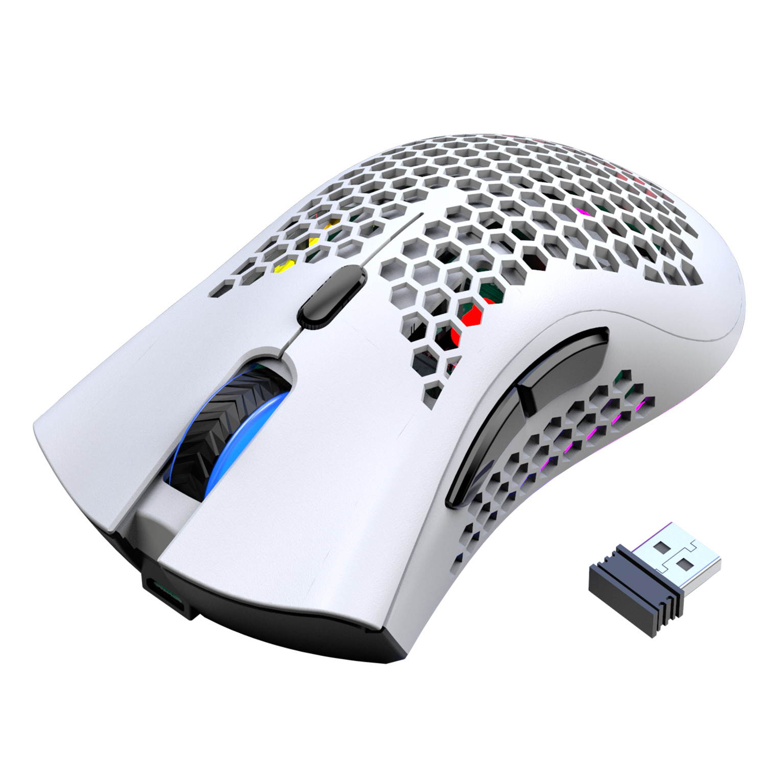 X3 E-sport Wireless Mouse RGB Dual Mode Gaming Mechanical Macro Computer Notebook Mouse Ultralight Honeycomb Shell Mouse