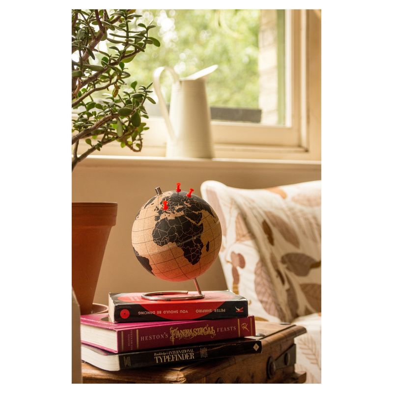 Suck UK Cork World Globe 5.5" Diameter