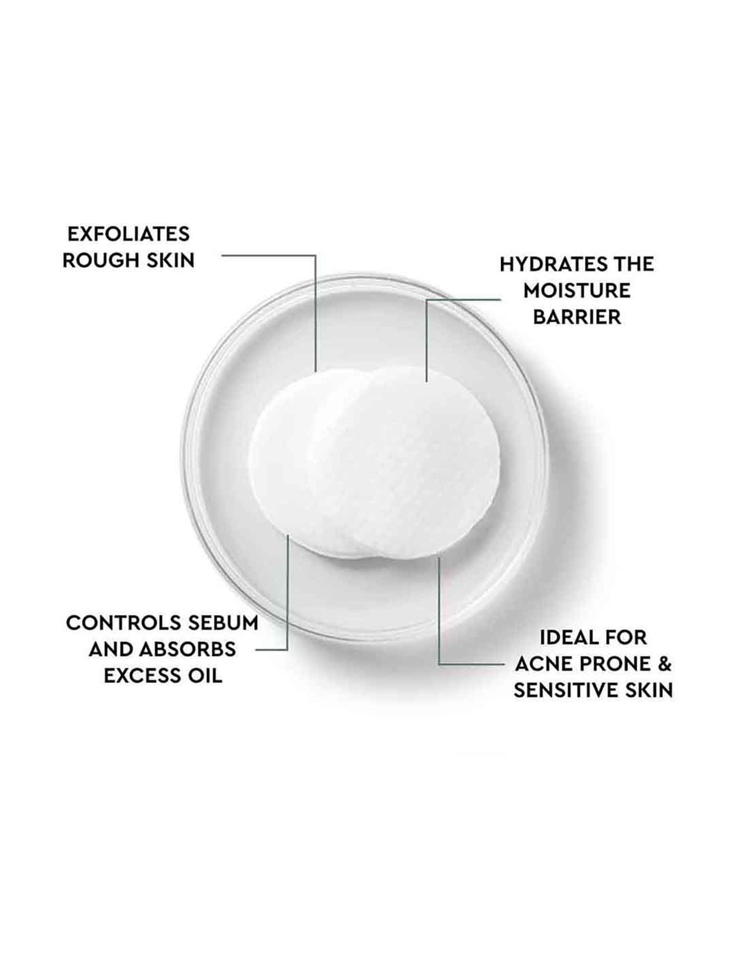 The Face Shop Tea Tree Toner Pads with AHA, IP-BHA & Hyaluronic Acid for Acne & Oily Skin - 150 ml