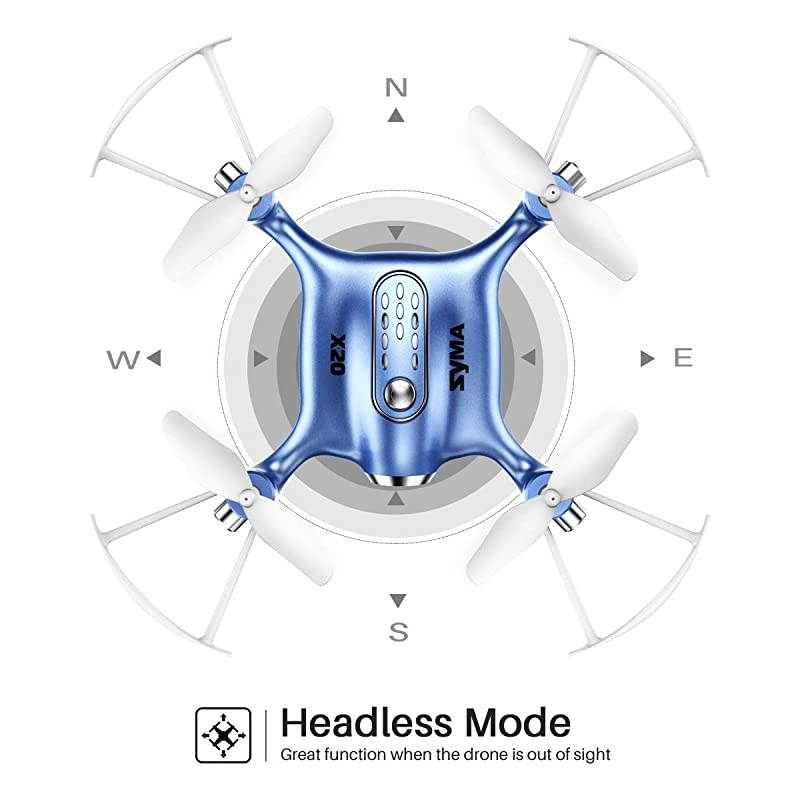 Drones for Kids or Adults, RC Drone Helicopter Toy, Easy Indoor Small Flying Toys for Boys or Girls Blue