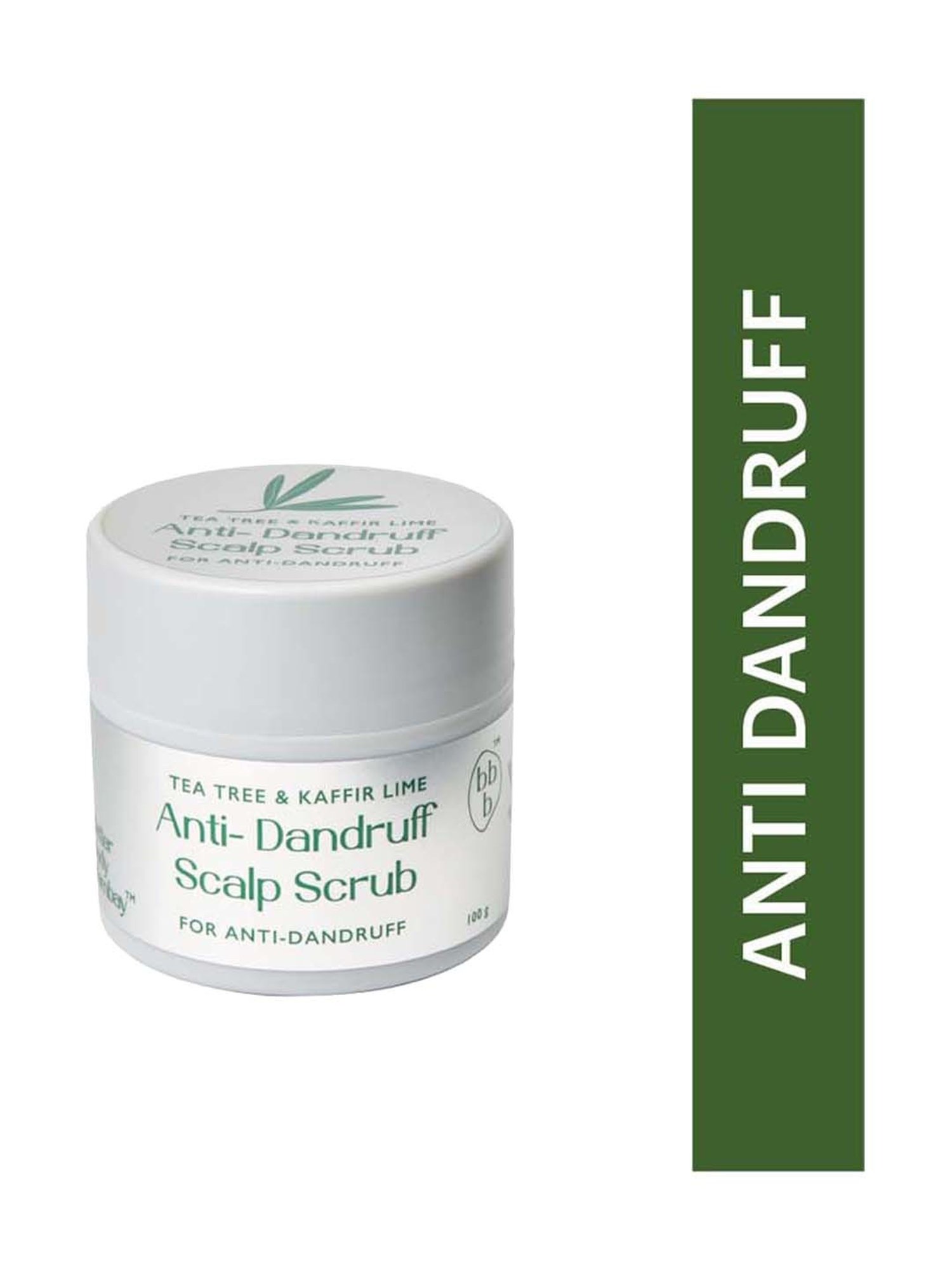 bbb Better Body Bombay Tea Tree & Kaffir Lime Anti-Dandruff Scalp Scrub - 100 gm