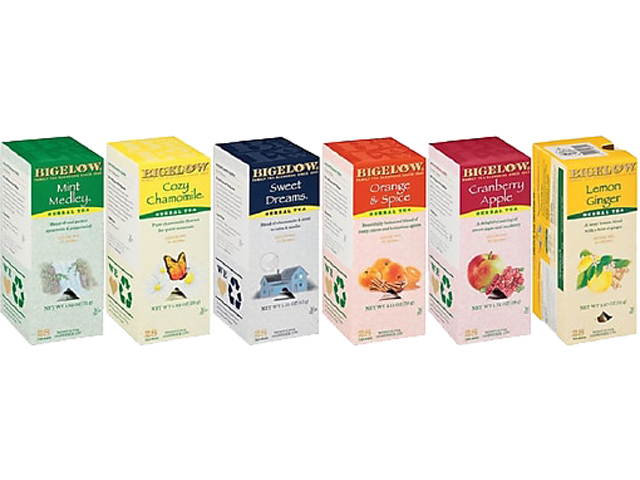 Bigelow RCB17578 Assorted Flavor Herbal Teas, Caffeine Free, 28 Count (Pack of 6) 168 Tea Bags