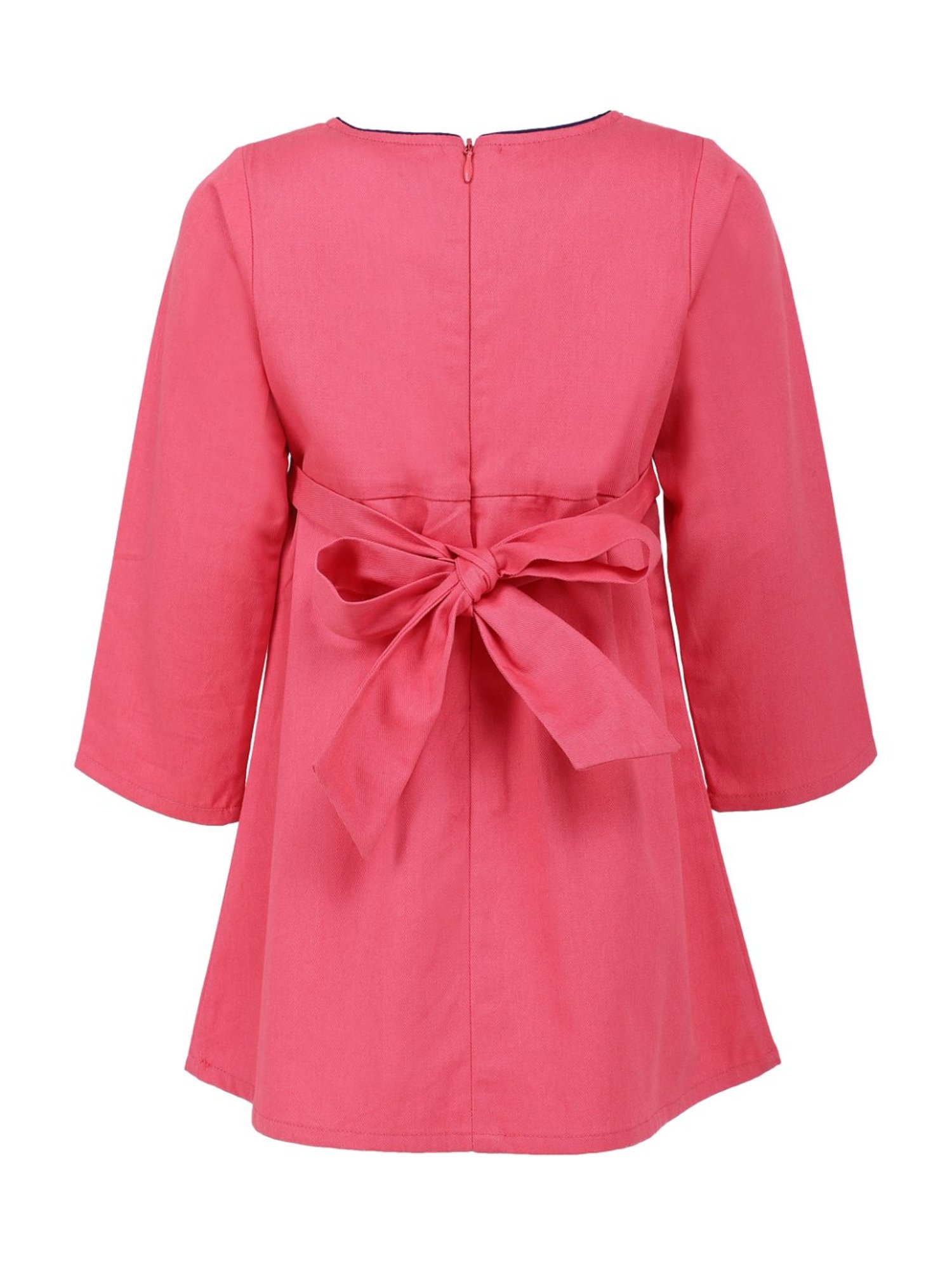 A Little Fable Kids Pink Cotton Dress