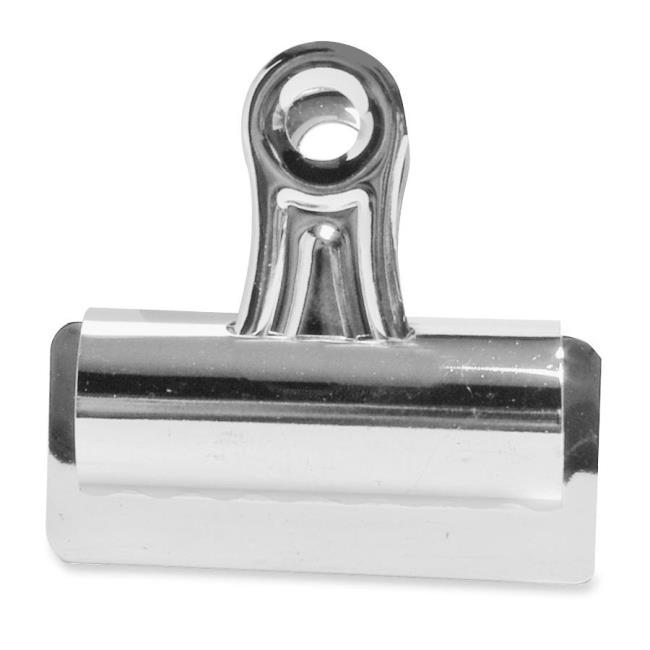 X-Acto Bulldog Clips Steel 1" Capacity 3"w Nickel-Plated 12 per Box 2004