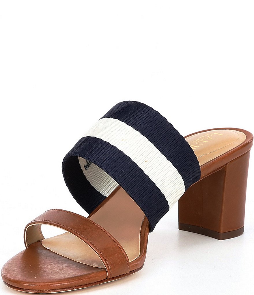 Lauren Ralph Lauren Whitfield Block Heel Dress Mules