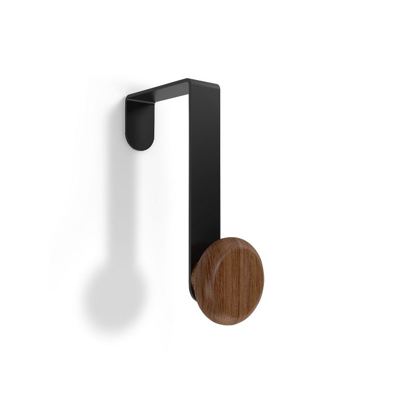 Union & Scale Over Door Hook, Black/Walnut, Metal UN58041