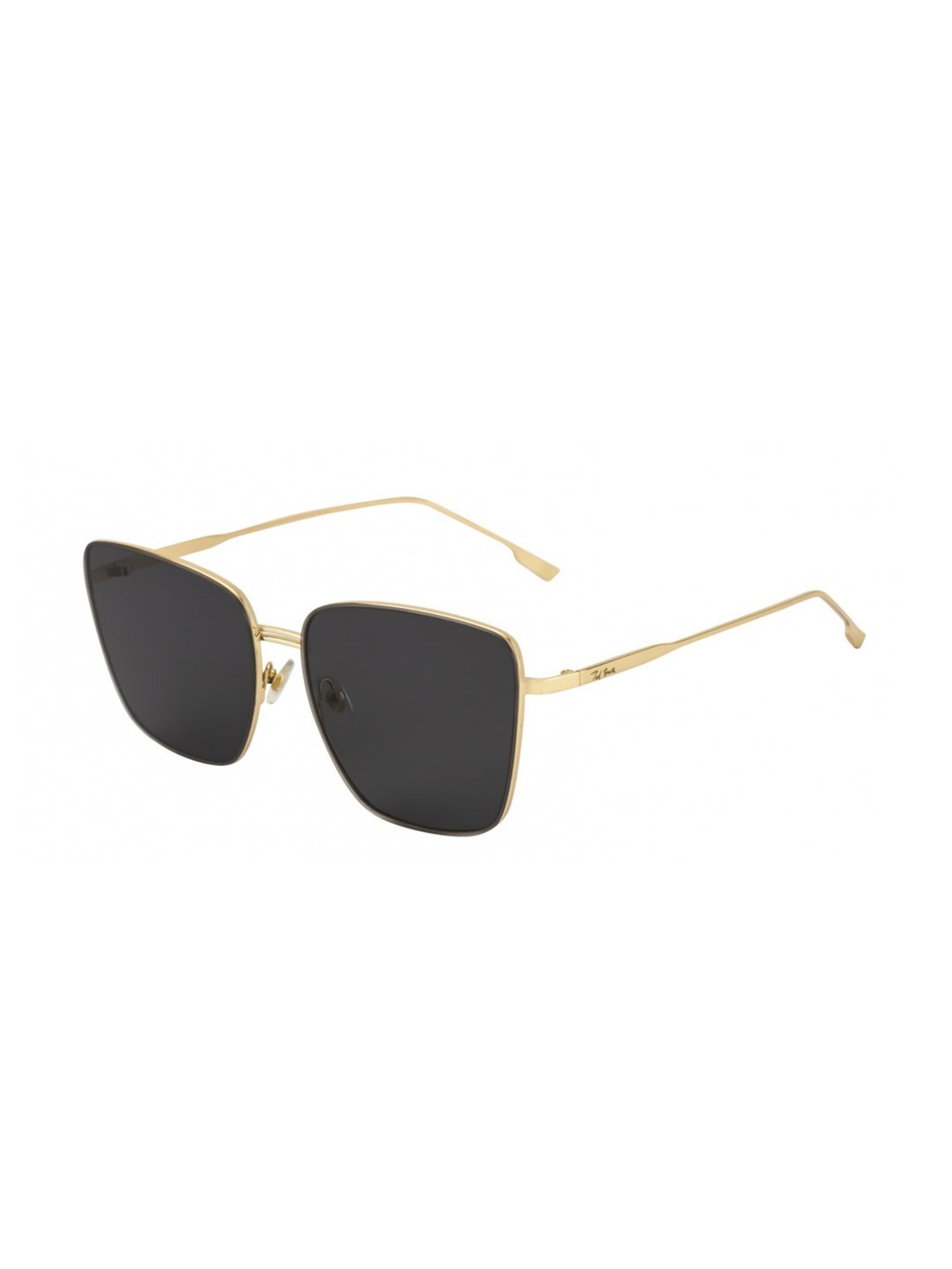 Ted Smith BEUNIQ_C1 Black Square Sunglasses